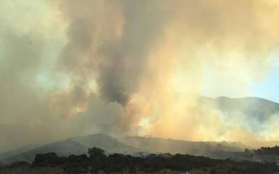 Resultado de imagen para incendio en valle redondo en Tijuana